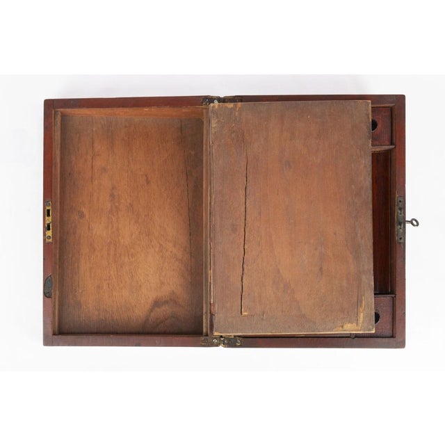 Brown Travel Desk, Early 20th Century For Sale - Image 8 of 12