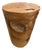 Andrianna Shamaris Organic Cerused Teak Wood Side Table or Pedestal For Sale