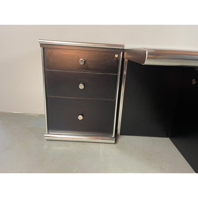 Mid-Century Italian Executive Office Suite by Guido Faleschini for I4 Mariani, Italy, 1970s, Set of 5 For Sale - Image 15 of 18