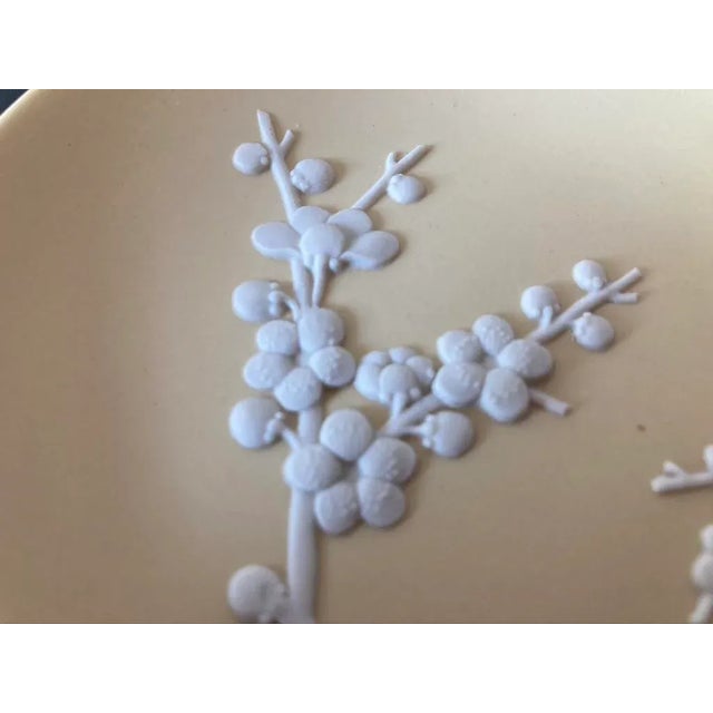 Yellow English Wedgwood Jasperware Yellow Jewelry Dish With Asian Modern Design, Circa Mid 20th Century For Sale - Image 8 of 12