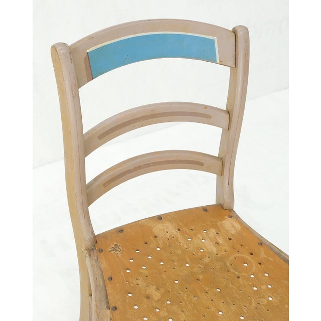 Victorian Hand Painted Dresser Mirror King Bed Headboard Chair Footstool Drawers For Sale - Image 12 of 18