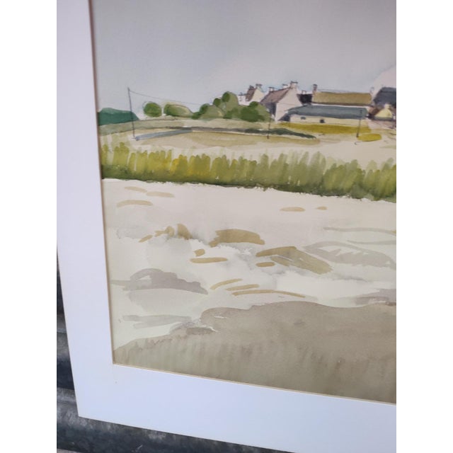 1970s Michel Roubille, Saint Colomban, 1977, Watercolor For Sale - Image 5 of 7