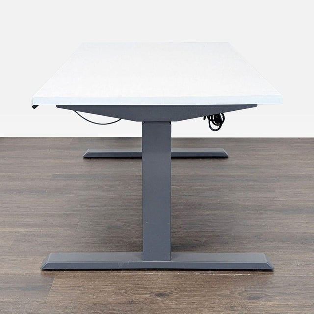 Steelcase Steelcase Migration Electric Height Adjustable Desk With White Top For Sale - Image 4 of 8