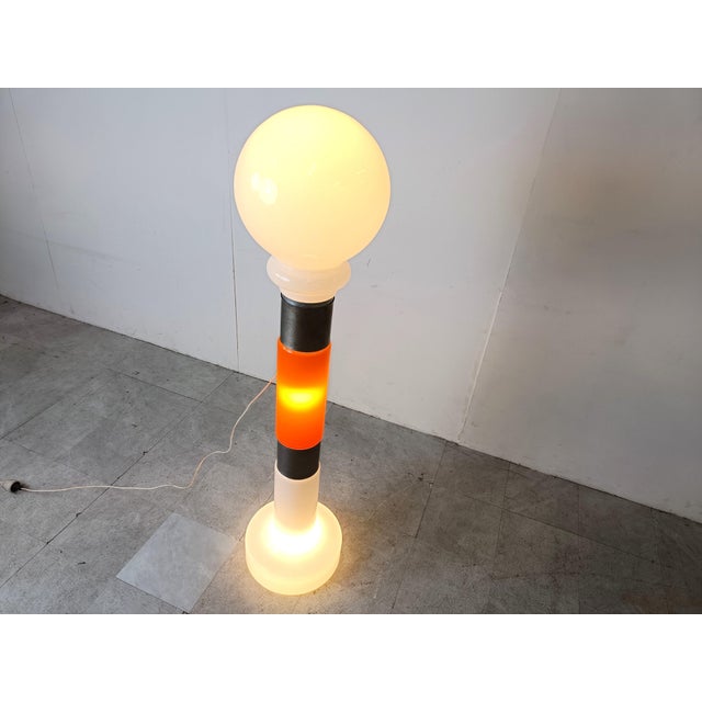 Vintage Glass Floor Lamp from Mazzega, 1960s For Sale - Image 4 of 9