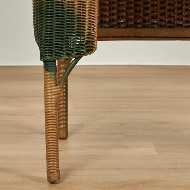 Two Piece Set of Antique Wicker by Lloyd Loom For Sale - Image 11 of 18