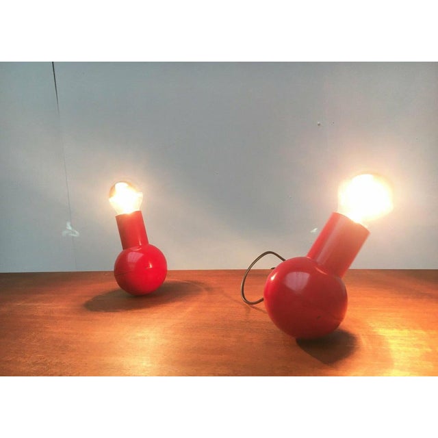 Metal Mid-Century Space Age Balancing Table Lamps, 1960s, Set of 2 For Sale - Image 7 of 18