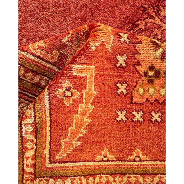 Textile Eclectic, One-of-a-Kind Hand-Knotted Area Rug in Red, 8' 2" x 10' 2" For Sale - Image 7 of 8