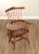 High Quality American Made Cherry, Maple And Hickory Writing Armchair With Dovetailed Drawer By Frederick Duckloe & Bros.,...