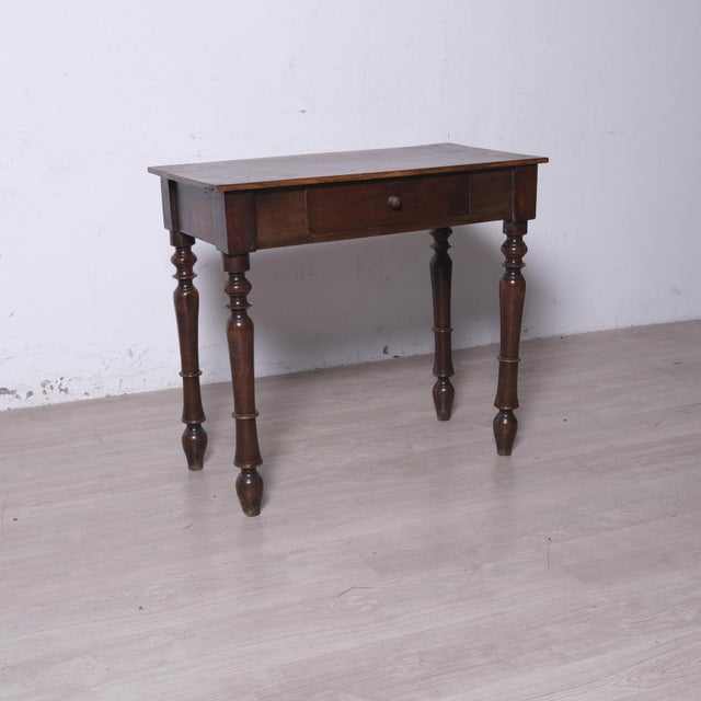 Antique Rectangular Writing Desk with Drawer, 1890s For Sale - Image 6 of 17