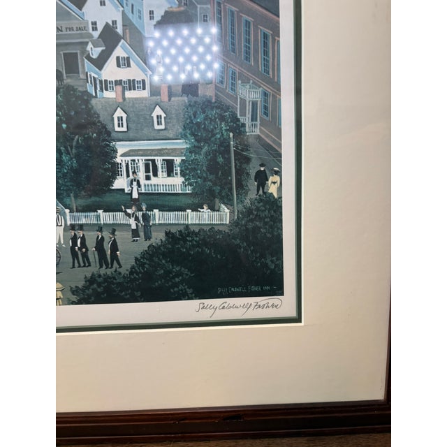Blue Sally Caldwell Fisher Signed Limited Edition Provincetown New England Coastal Print Art For Sale - Image 8 of 16