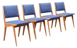 Model 666 Dining Chair by Jens Risom for Knoll International, 1950s, Set of 4