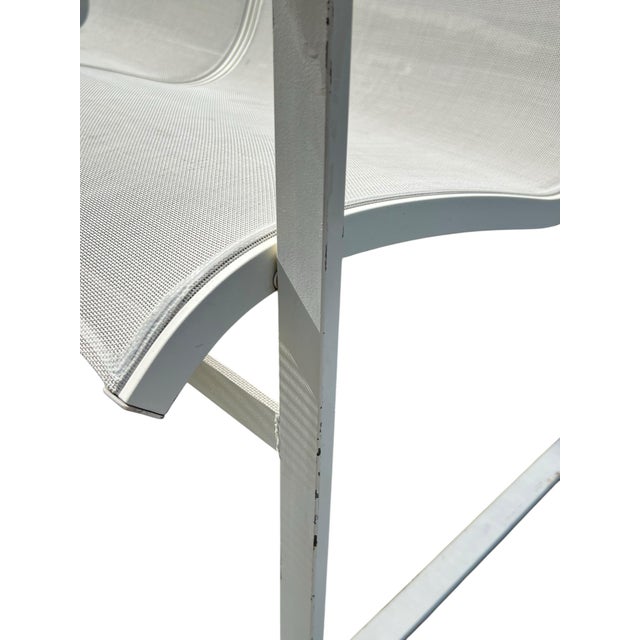 Vintage Metal Woodard Two Seater Bench For Sale - Image 9 of 9