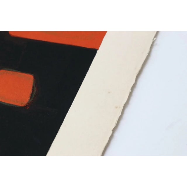 Artist: Andre Minaux Country: France Title: Visage rouge Medium: Original Lithograph Marks: Signed in pencil and Numbered...