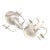Shell Pair of Hand-Painted Coastal Wall Sconces/Candleholders For Sale