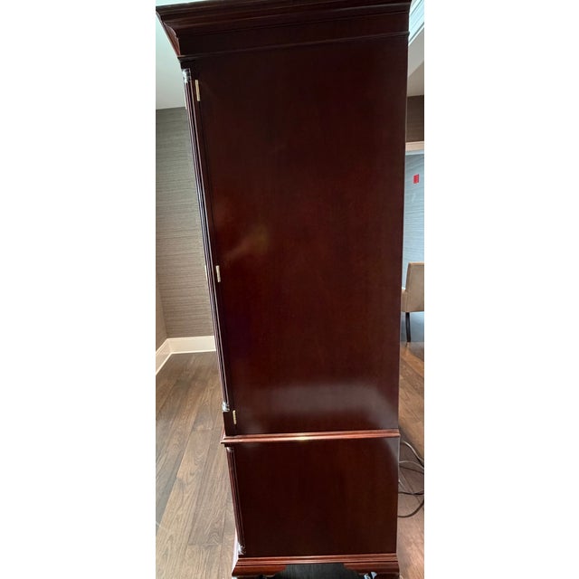 1990s Kindel Mahogany Bar / Home Office Storage Cabinet For Sale - Image 10 of 12