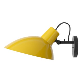 VV Cinquanta Black and Yellow Wall Lamp by Vittoriano Viganò for Astep For Sale