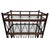 Vintage Dark Walnut Bamboo Etagere For Sale - Image 4 of 8