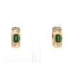 0.52 cts Natural emerald earrings in 14k gold For Sale - Image 16 of 18