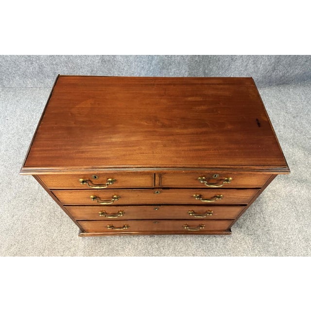18th Century Solid Mahogany 5-Drawer Chest For Sale In Raleigh - Image 6 of 13