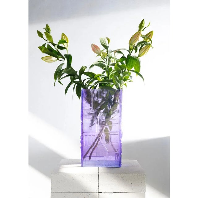 Analogic Sci-Fi Violet Vase by Mut Design For Sale - Image 6 of 10