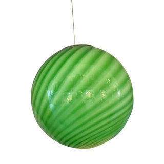 Green Pendant in Murano Glass by Simoeng For Sale