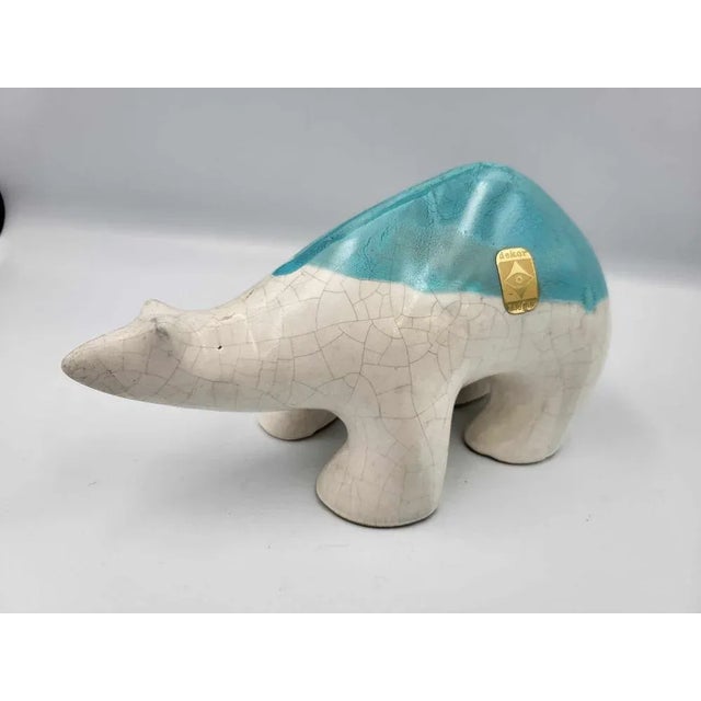 White Vintage Polar Bear Figurine, 1960s For Sale - Image 8 of 8