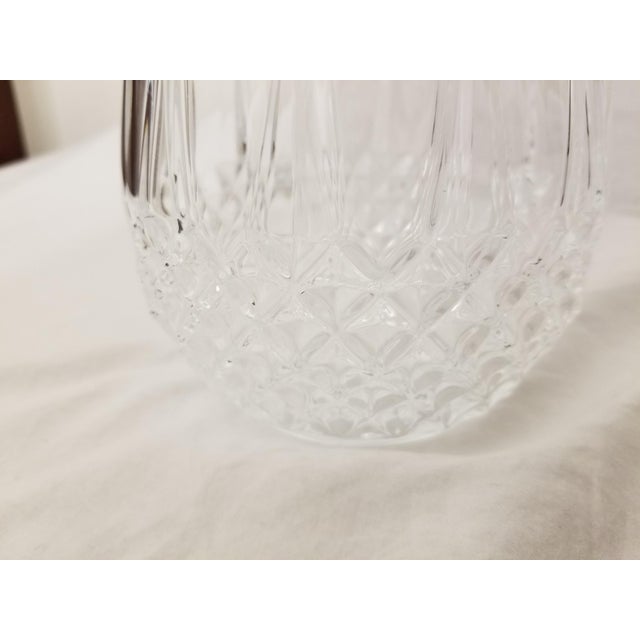 Transparent Vintage Crystal d'Arques-Durand Lead Crystal Pitcher For Sale - Image 8 of 10