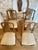 Four original Baroque chairs, circa 1760 Walnut Height: 100 cm Width: 46 cm Depth: 44 cm Seat height: 50 cm Signs of wear,...