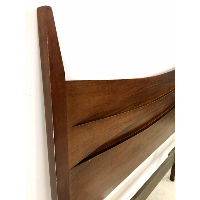 Vintage Walnut Danish Modern King Headboard Chairish