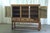 Vintage Oak Brutalist Display Cabinet with Leaded Glass in the style of Kjærnulf, Denmark, 1960s For Sale - Image 9 of 18