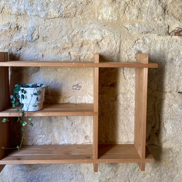 Mid-Century Pine Shelf, 1970s For Sale - Image 9 of 13