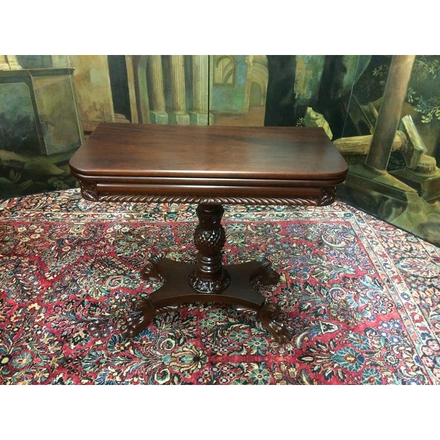 Item: Antique Games Table in Mahogany. Age & Condition: Circa 1840, restored. May have some signs of age and use....