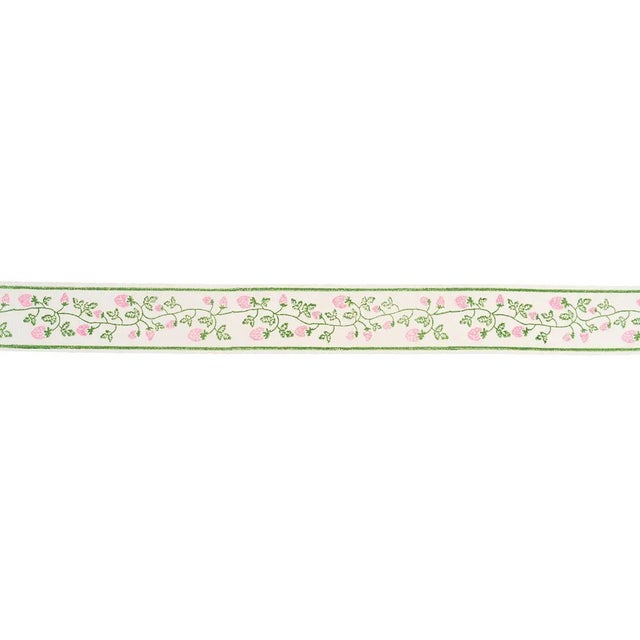 Designed in the U.K. and block-printed by hand in India, Molly Mahon’s Strawberry Trail Hand Block Trim is a delightful...