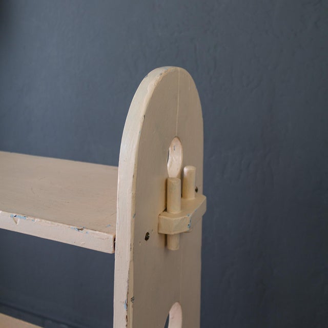 Arts and Crafts Painted Bookshelf With Roycroft Style Peg Construction For Sale - Image 16 of 18