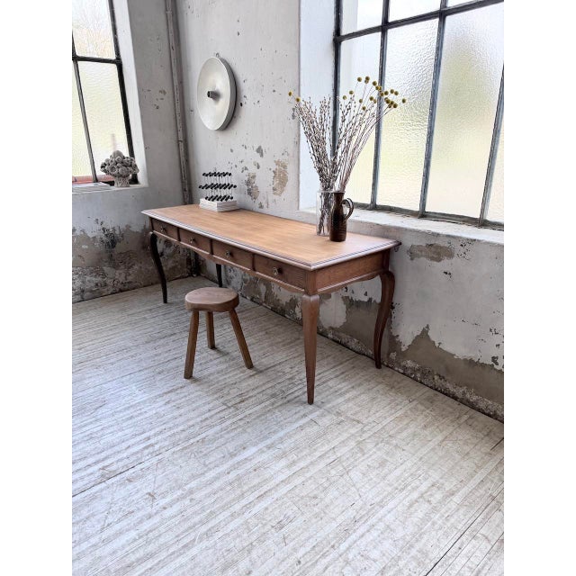 Vintage Oak Console Desk, 1960s For Sale - Image 13 of 18