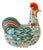 Large Vintage Chinese Famille Rose Polychrome Enamel Rooster Form Covered Box & Tureen For Sale