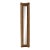 Vintage Coastal Boho Chic Slender Bamboo & Rattan Wall Mirror For Sale