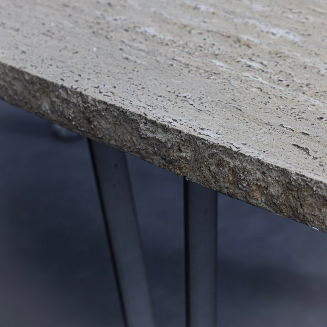 Travertine Coffee Table, Italy, 1970s For Sale - Image 6 of 10