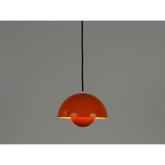 Louis Poulsen Vintage FlowerPot Pendant Lamps by Verner Panton for Louis Poulsen, Set of 2 For Sale - Image 4 of 9