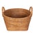 Saboga Home Round Basket with Hoop Handles in Honey Brown - 16.5" For Sale - Image 9 of 9