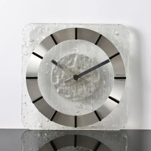 Kienzle Chronoquarz wall clock with quartz movement. This piece has an attribution mark, I am sure that it is completely...