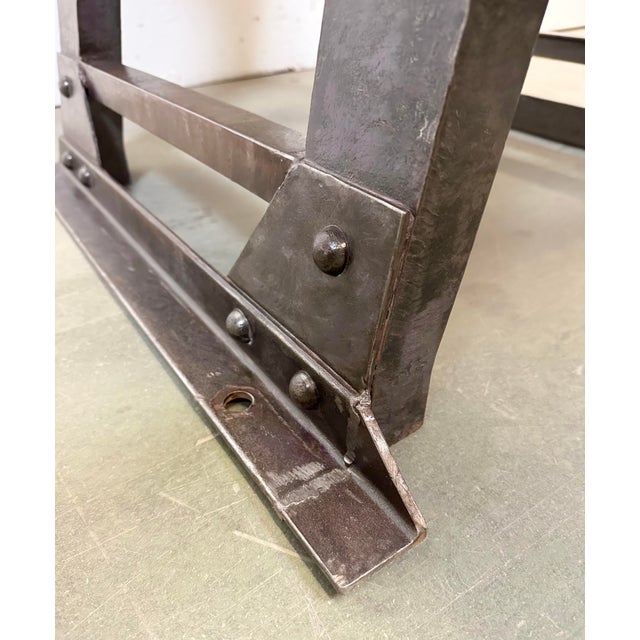 Industrial Riveted Coffee Table, 1960s For Sale - Image 14 of 18