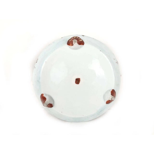 Red 1910s Kutani Antique Sugar Pot 8" Meiji Period VGC Hand Painted Signed Made in Japan For Sale - Image 8 of 9