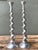 Vintage Spiral Aluminum Candle Holders - A Pair For Sale - Image 4 of 12
