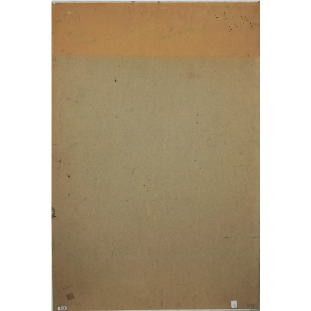 1970s Vintage Autumn in Central Park Abstract For Sale - Image 5 of 5