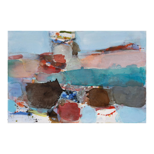 Contemporary Abstract Acrylic on Canvas "Lighthouse" by Greet Helsen