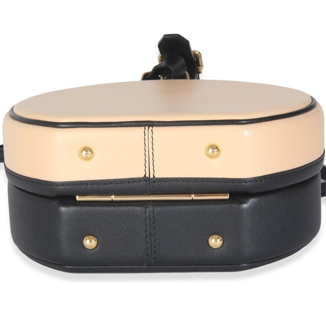 2010s Black Beige Calfskin Petite Boite Chapeau For Sale - Image 5 of 8