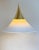 Pair of pendant lights by limburg, made of brass and opaline glass, produced in germany in the 1970s. warm, diffused...