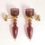 Mid-Century Modern 1990s Burgundy Murano Glass Sconces - a Pair For Sale - Image 3 of 12