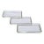 1970s Gucci Style Rectangular Murano Art Glass Serving Dish - Set of 3 For Sale